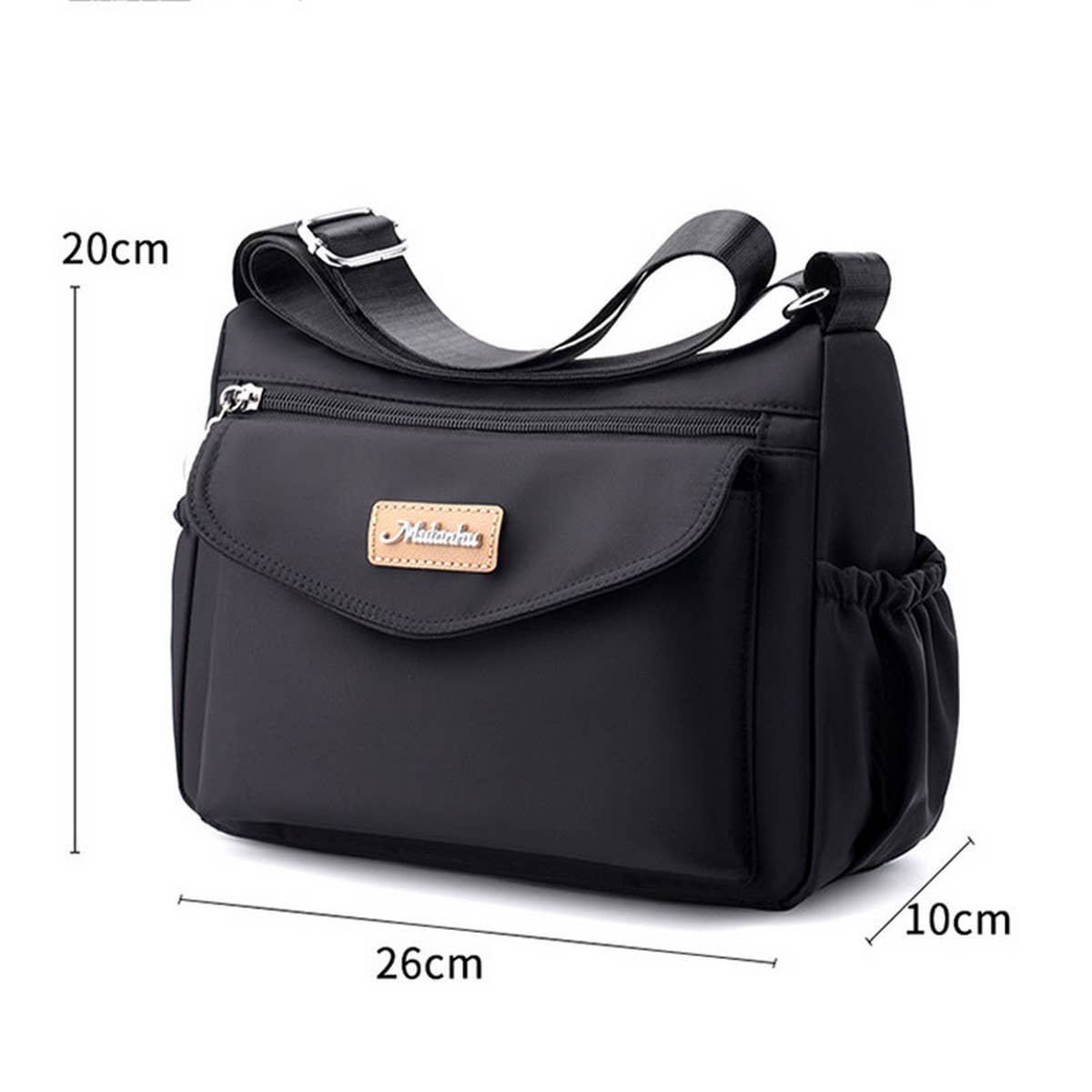 LARGE CAPACITY CASUAL NYLON SHOULDER BAG