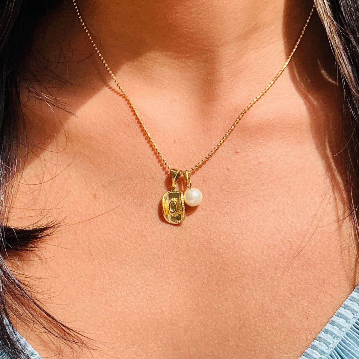 NEW CREATIVE RETRO PEARL PENDANT NECKLACE