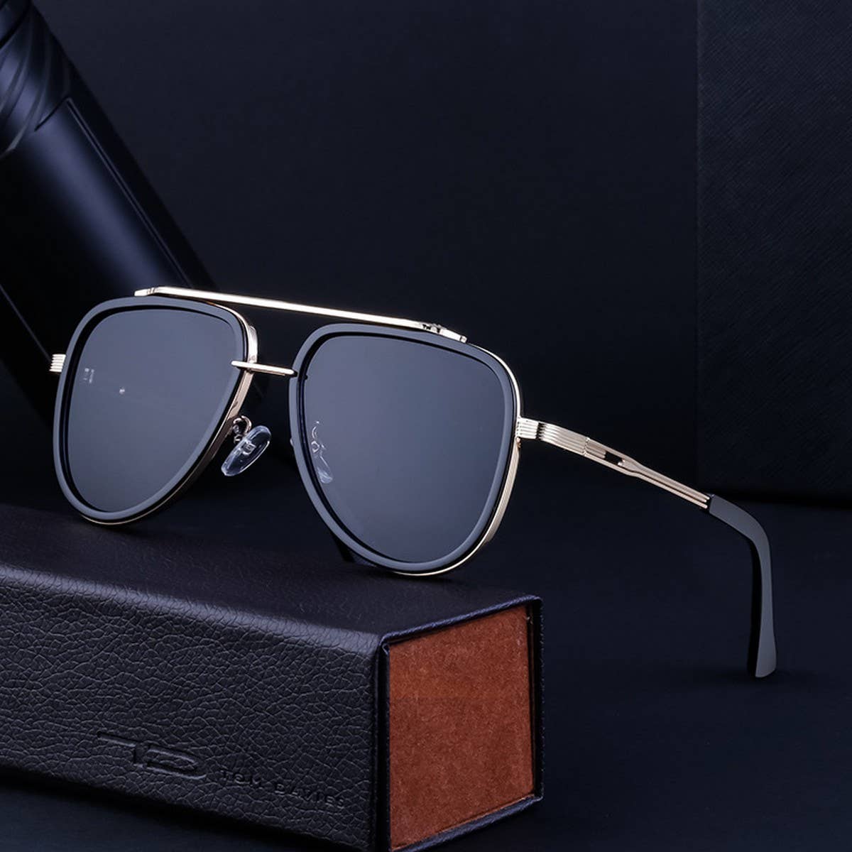 OUTDOOR RETRO DOUBLE BEAM TOAD SUNGLASSES_CWASG0628