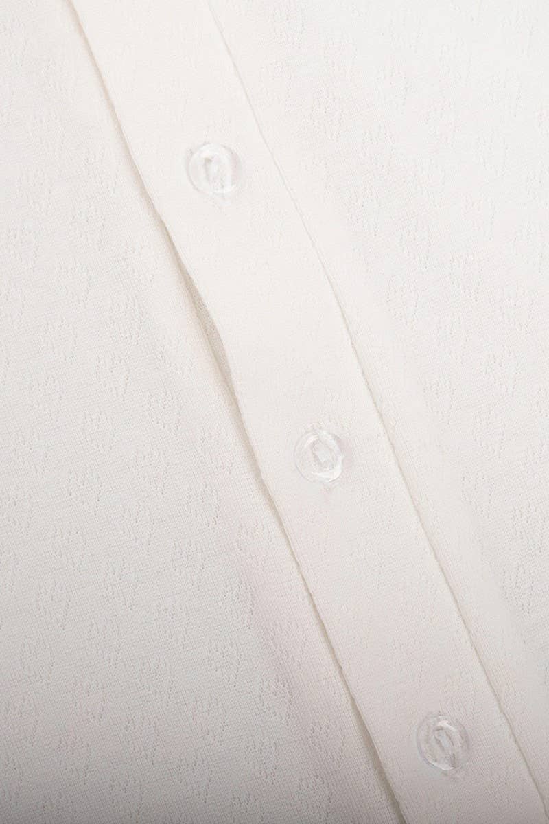 CWSPJ0431_CASUAL JACQUARD TWO-PIECE PAJAMA SET