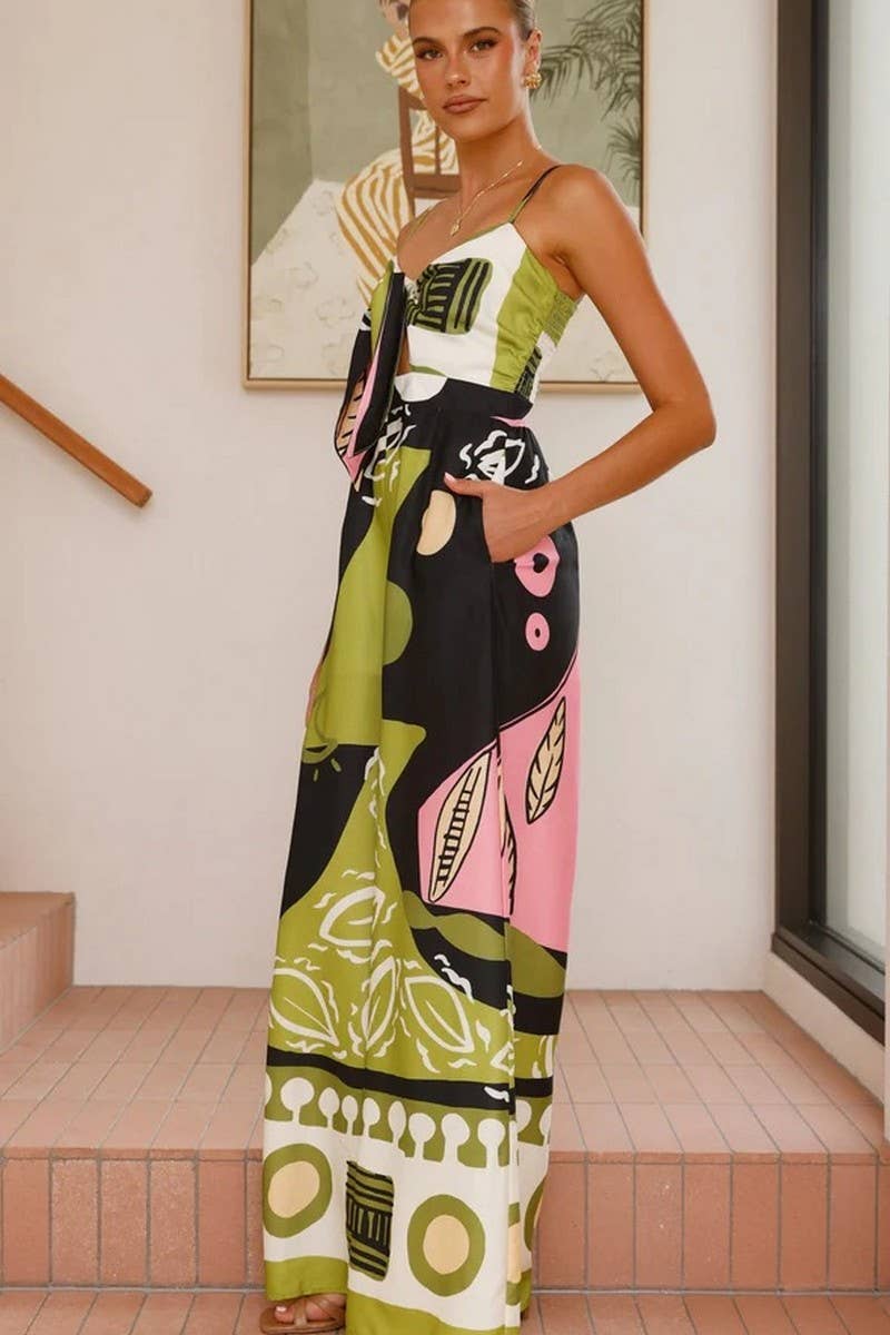 CWDHL0999_SUMMER SEXY BELLY BUTTON WIDE LEG JUMPSUIT