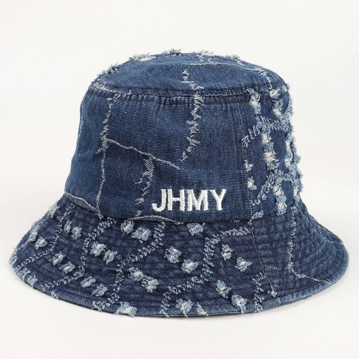 CWAH3279_NEW WASHED DENIM RETRO OLD BUCKET HAT