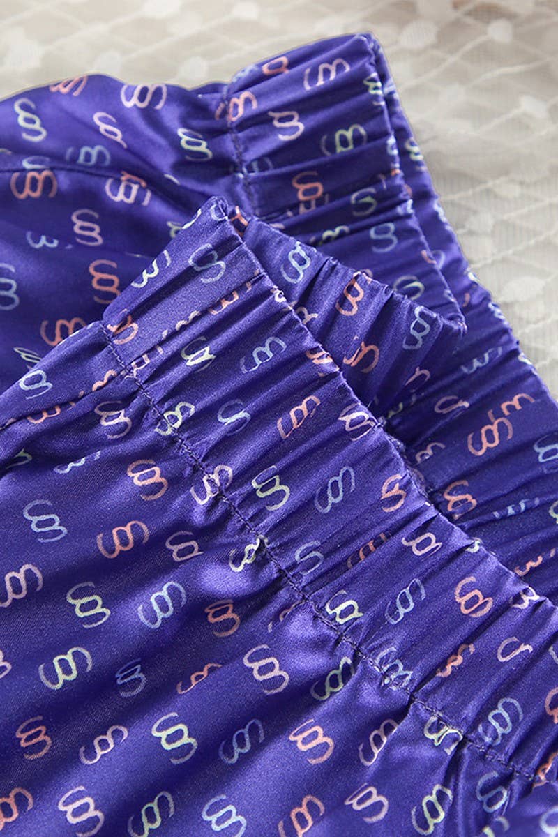 CWSPJ0329_SATIN PRINTED SHIRT PAJAMAS TWO-PIECE SET