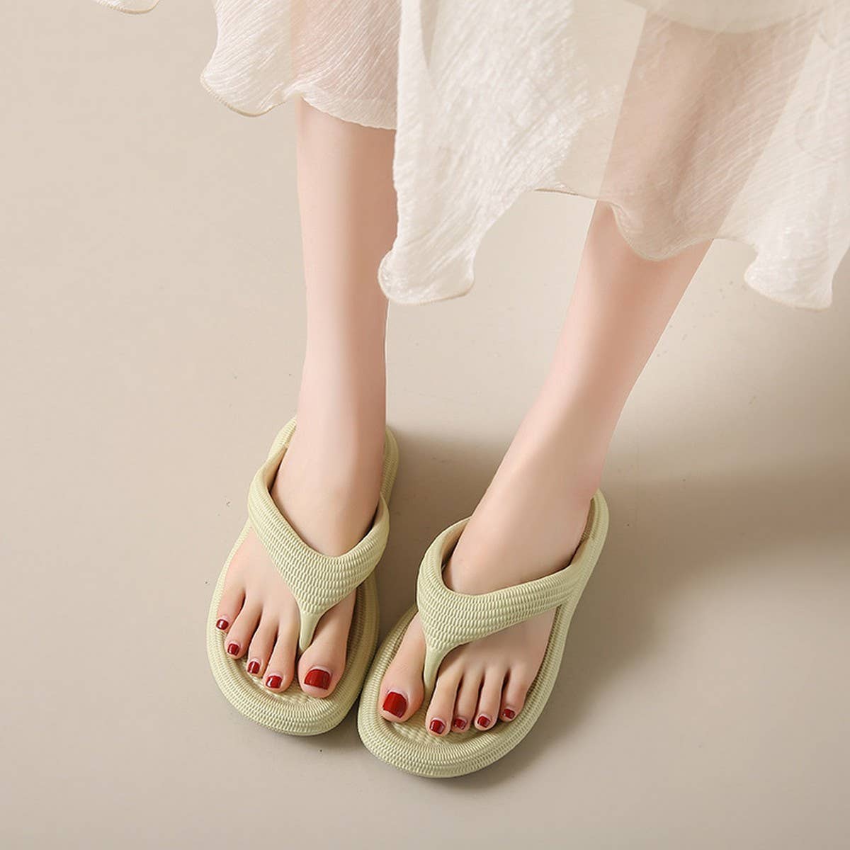 EVA SOLID COLOR FLIP-FLOPS SUMMER BEACH SLIPPERS_CWSHS0690
