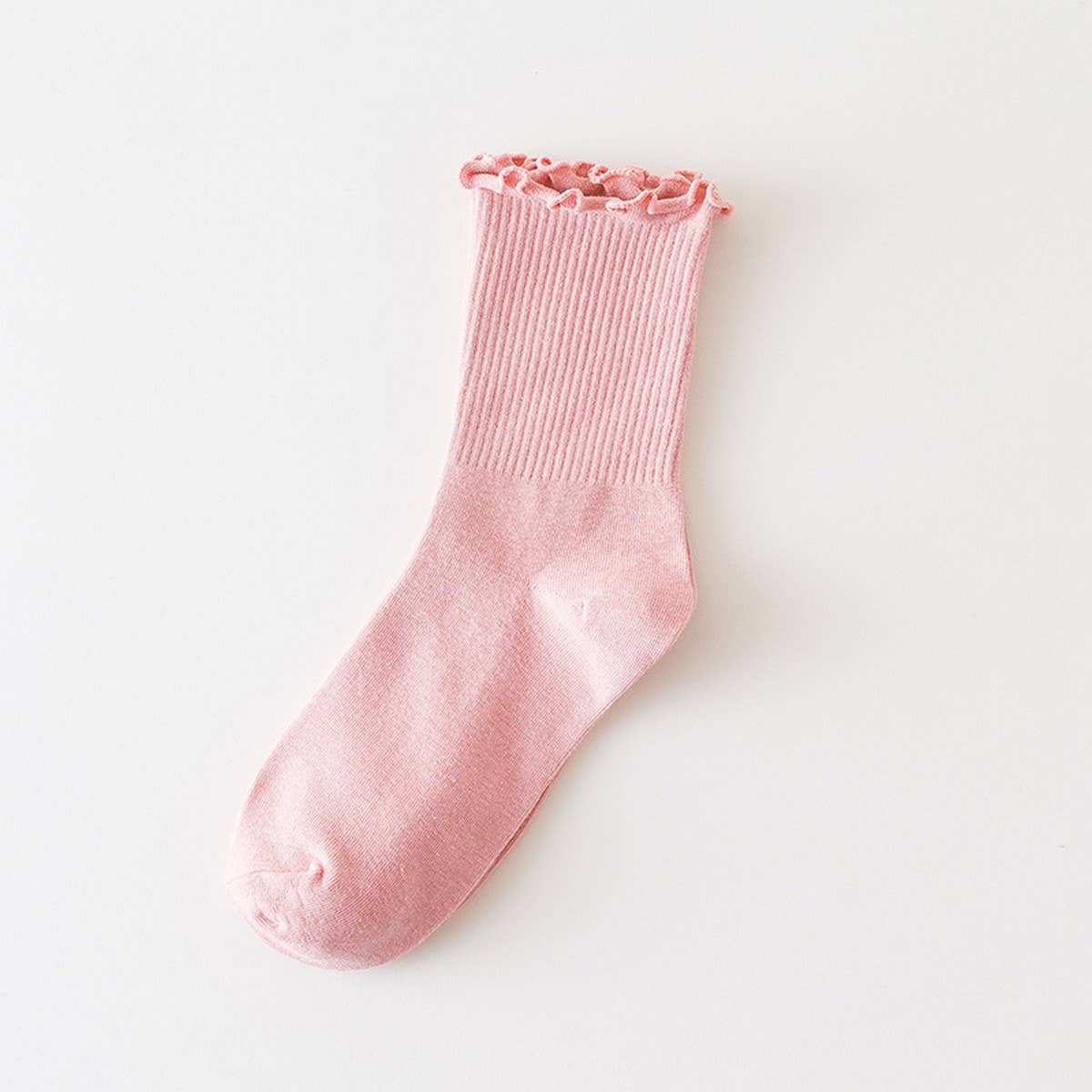 CANDY COLOR PURE COTTON EDGE SOCKS FOR WOMEN_CWMS1129