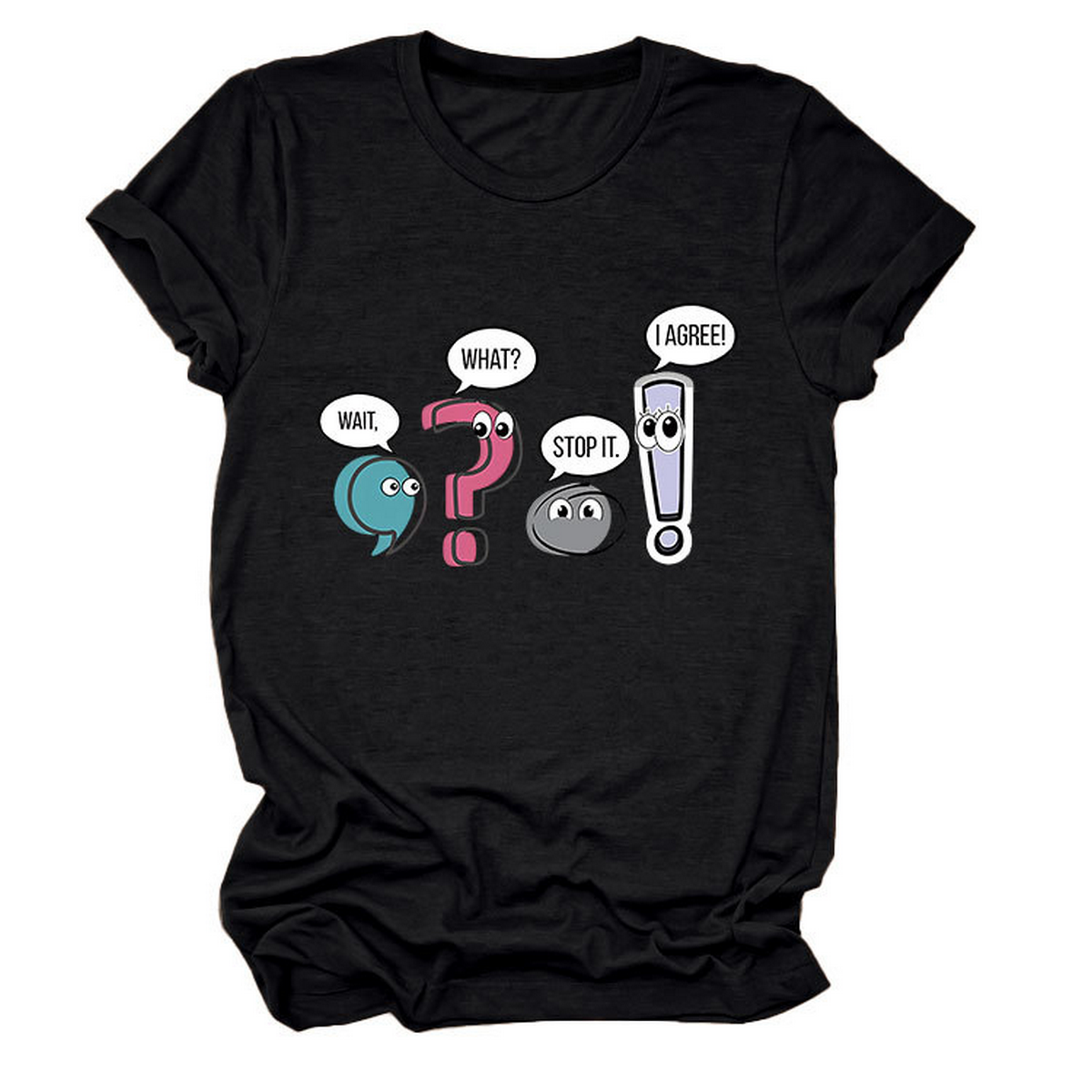 Chic Fun Casual Women's Crew Neck Tee_CWTTS1504