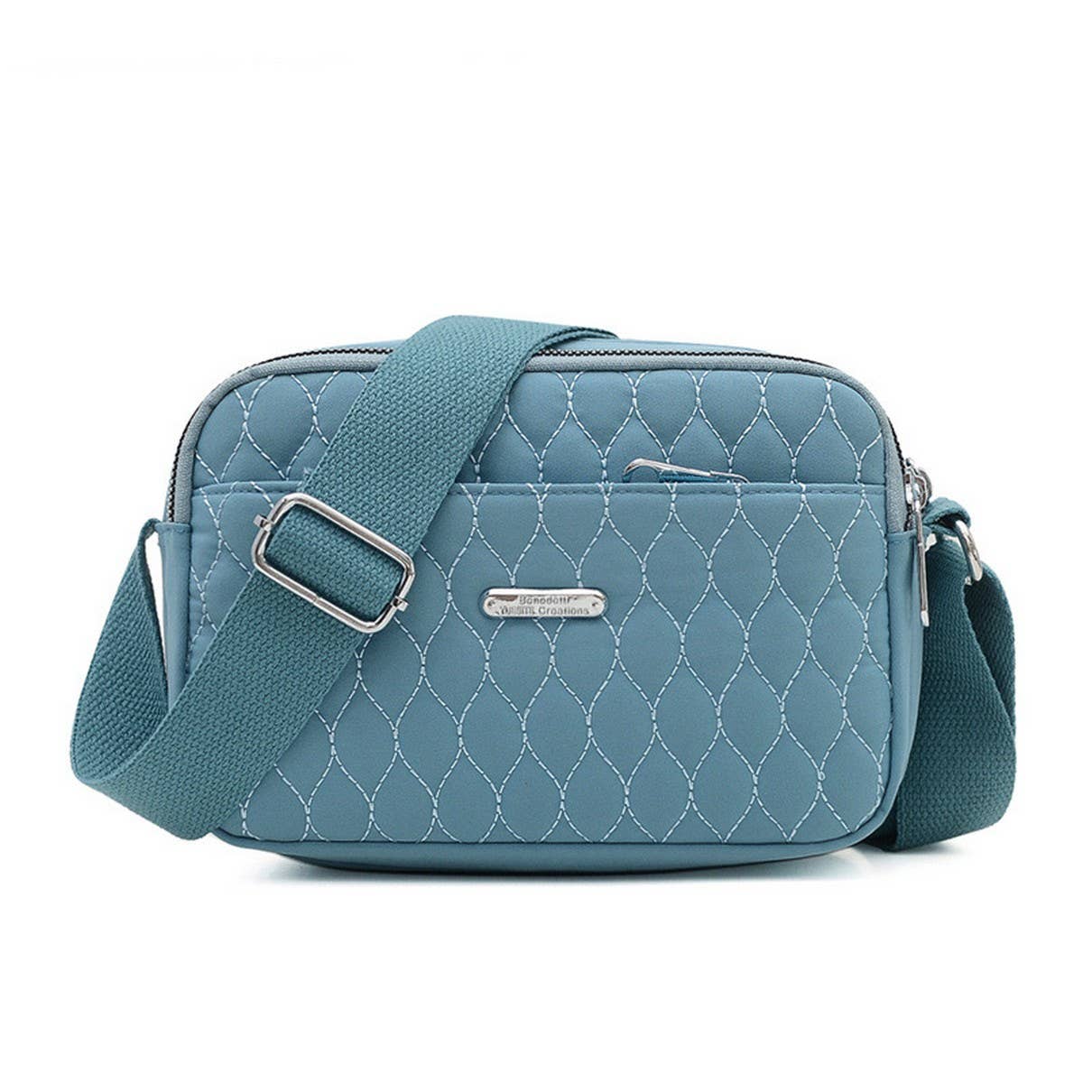 FASHIONABLE EMBROIDERY NYLON SHOULDER CROSSBODY BAG_CWAB3514