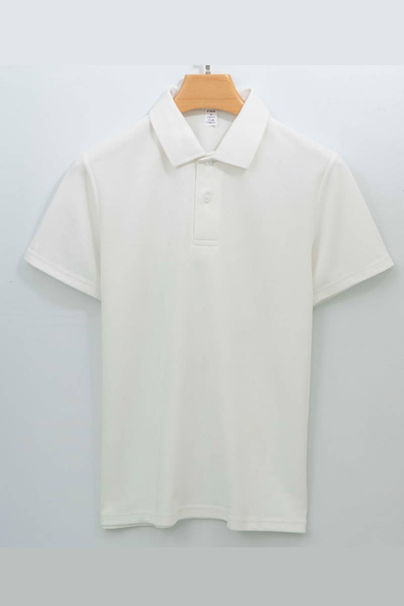 CWTBLS1783_MEN'S SHORT-SLEEVED SEAMLESS COLLAR POLO SHIRT