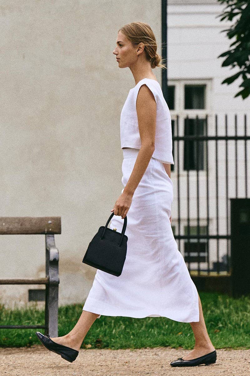 CWSS1140_LINEN COTTON SPRING SUMMER SKIRT SET