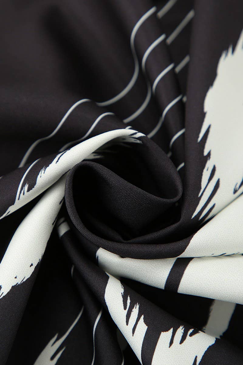 CWSPJ0303_PRINTED CARDIGAN LOOSE LONG-SLEEVED ROBE