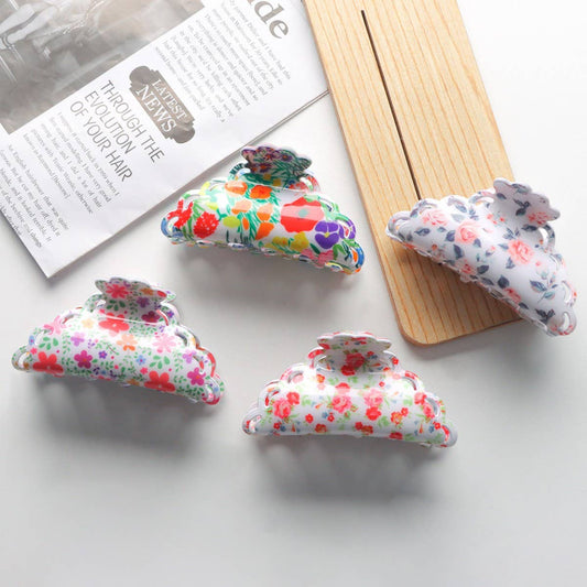 CWAHA1419_ACETIC ACID PLANT FLOWERS IRREGULAR HAIR CLAW CLIP