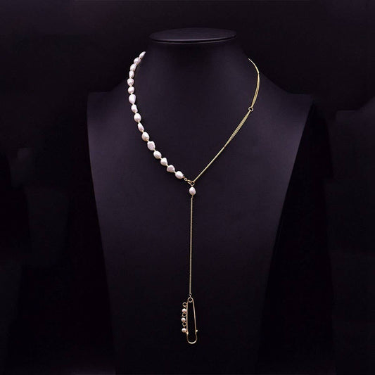 WOMEN'S NATURAL FRESHWATER PEARL NECKLACE