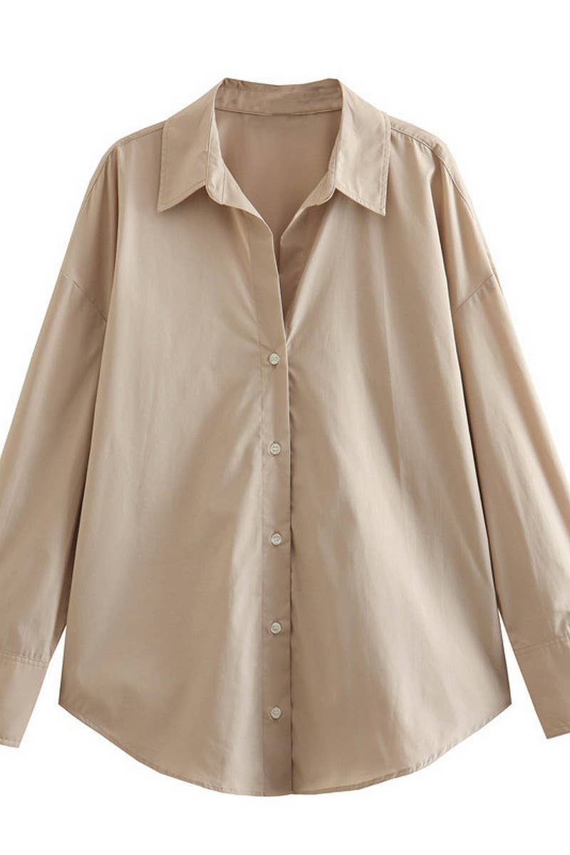 CWTSTL2430_LAPEL STRIPED SATIN DRAPE LONG SLEEVE SHIRT