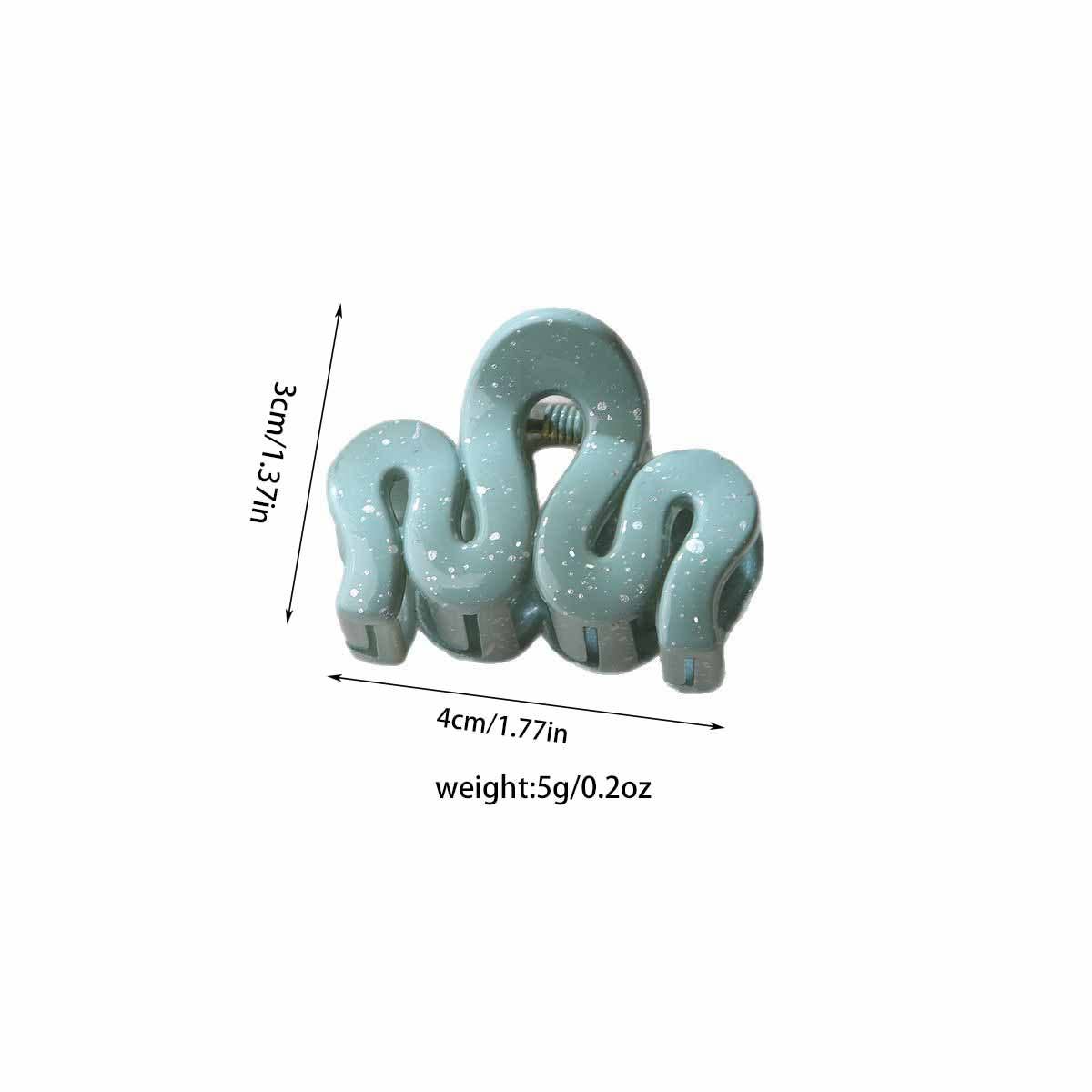 Morandi color inkjet wavy small gripper