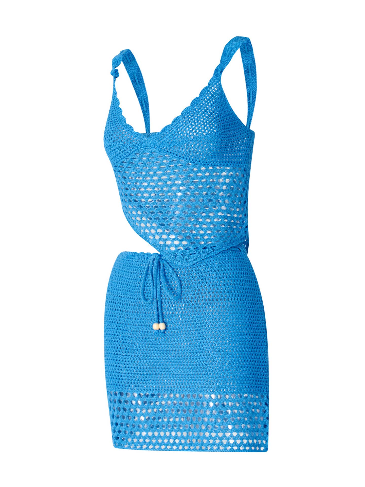 Casual  V-Neck Short Sleeve Crochet Knit Top