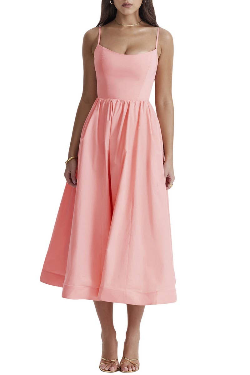 CWDMD5938_SLIM FIT BACKLESS SPAGHETTI STRAP MAXI DRESS