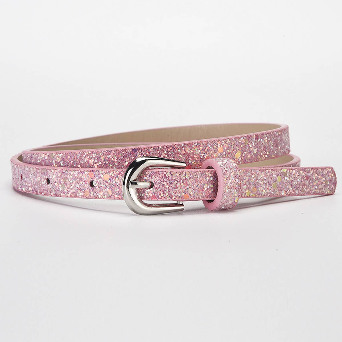 CWABE0880_VERSATILE PERSONALIZED SEQUINED PIN BUCKLE BELT