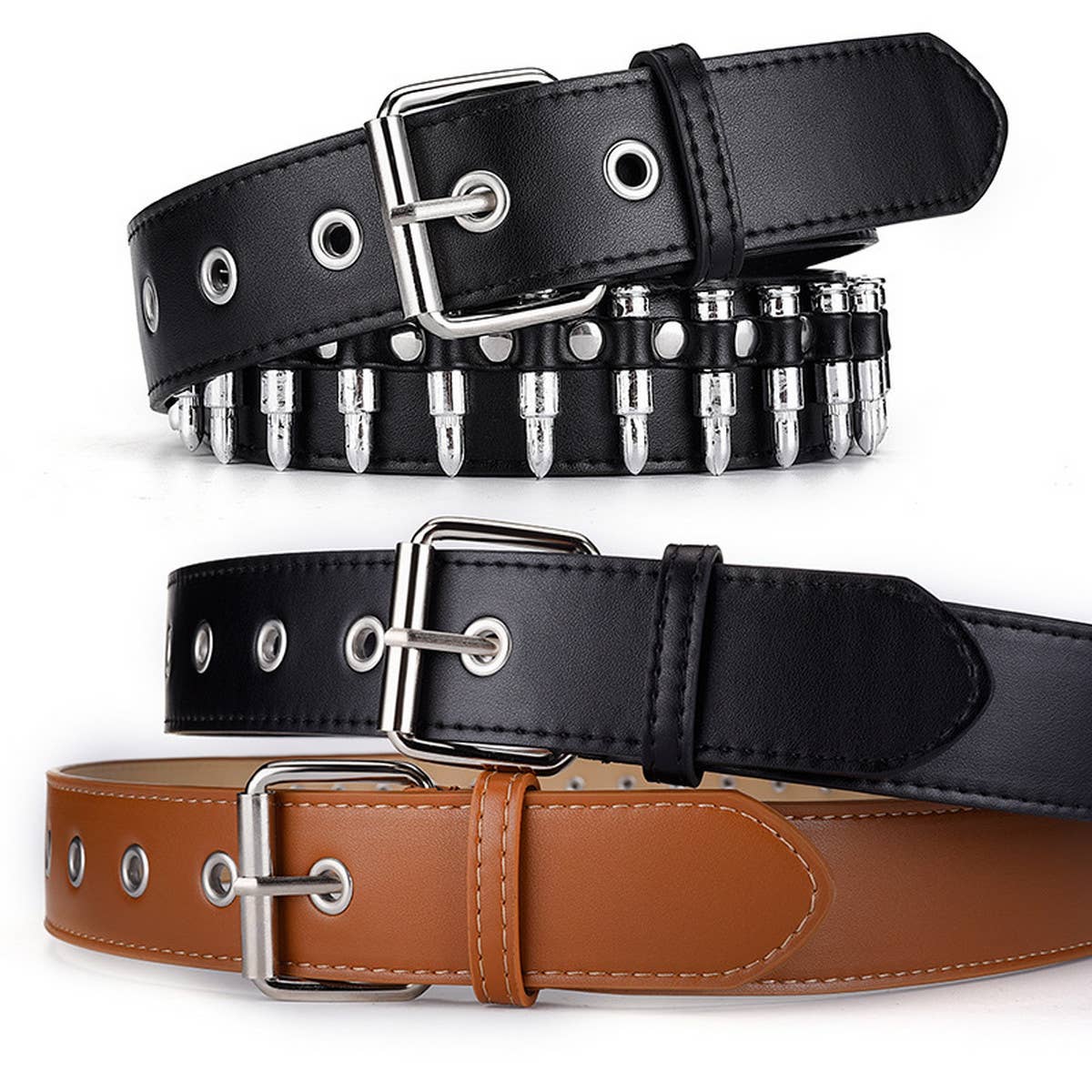 CWABE0885_FASHIONABLE AND PERSONALIZED PUNK STYLE BELT