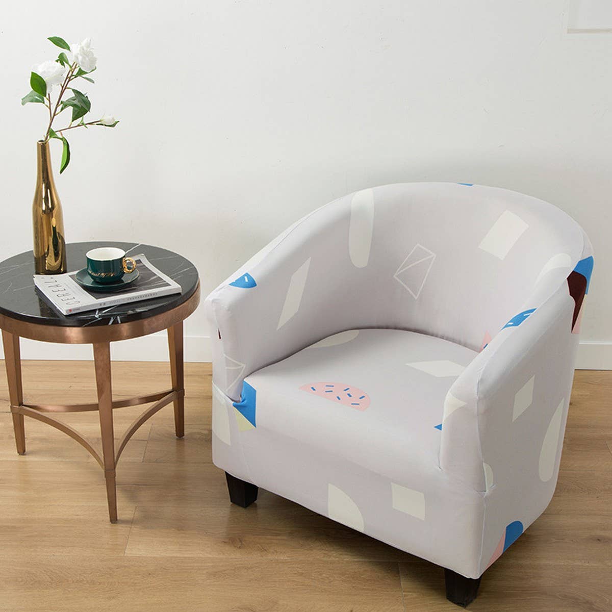 Single Sofa Chair Cover, Small Round Fit_CWMM8319