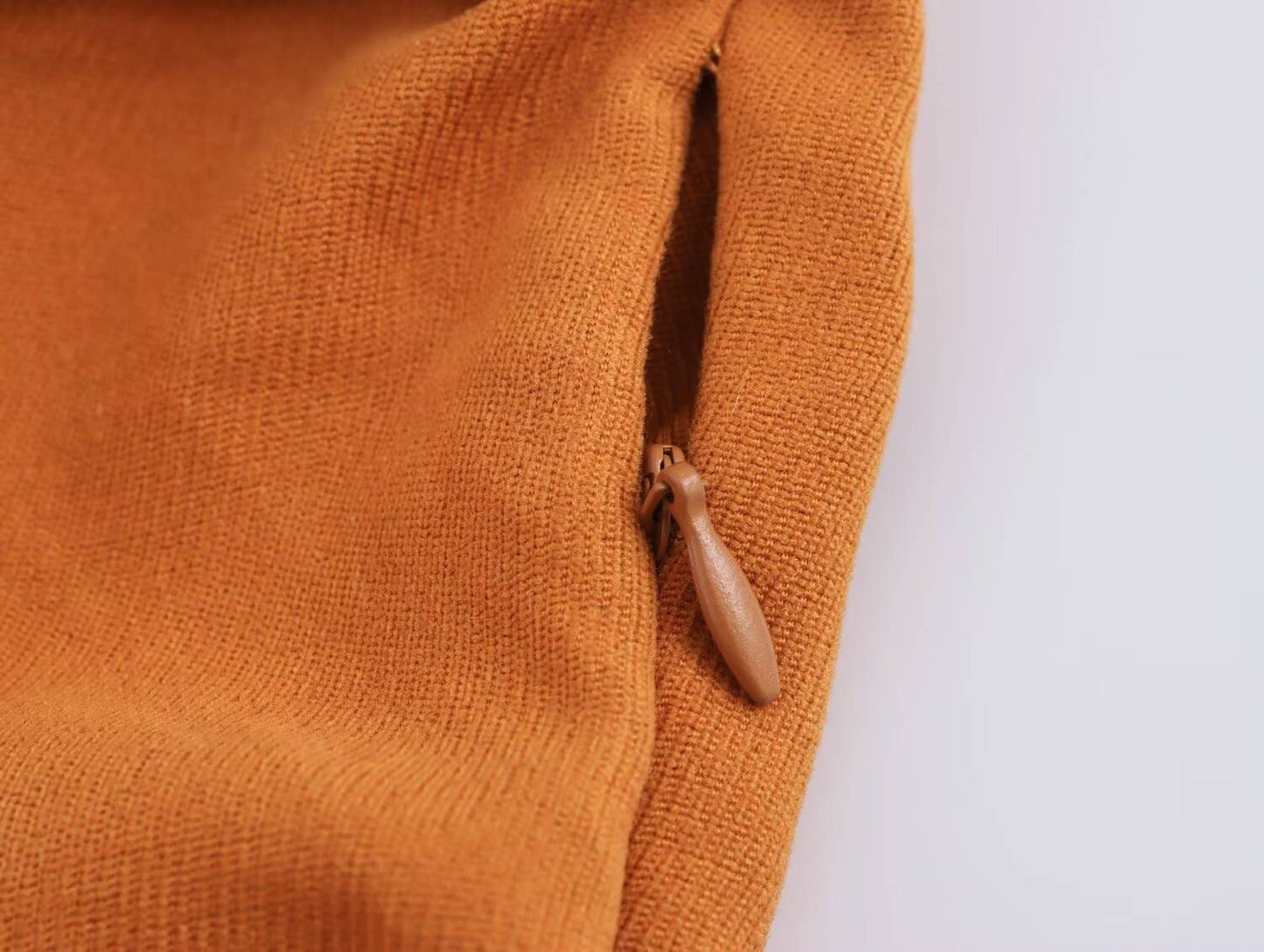 DRESS WITH SUIT COLLAR AND HIGH WAIST