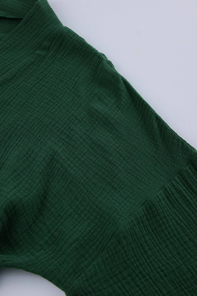 CWSPJ0081_LONG SLEEVE CARDIGAN WITH BELT PANTS PAJAMAS SET