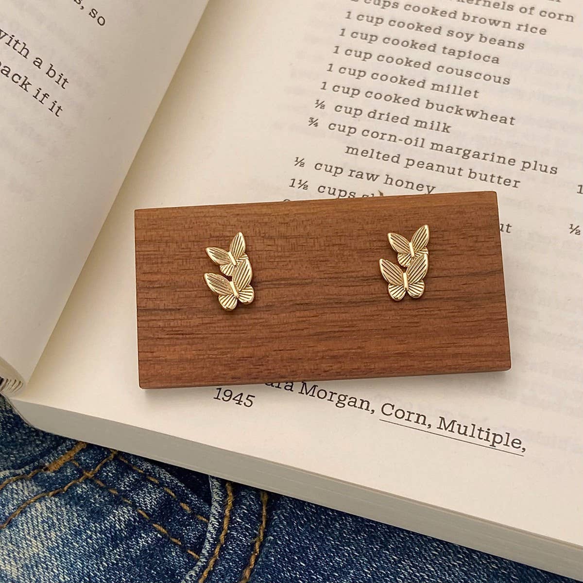 NEW HIGH-END DOUBLE BUTTERFLY EARRINGS FOR WOMEN