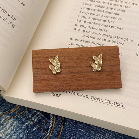 NEW HIGH-END DOUBLE BUTTERFLY EARRINGS FOR WOMEN