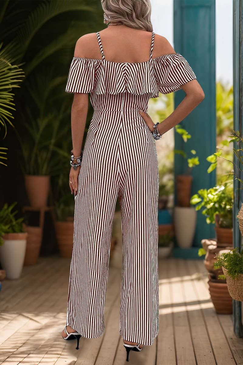CWSJS0881_STRIPED SUSPENDERS WIDE-LEG JUMPSUIT