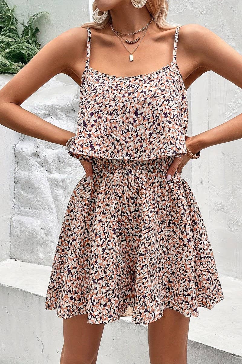 CWSJS1656_SUMMER RUFFLE STITCHING SLIM SUSPENDER JUMPSUIT