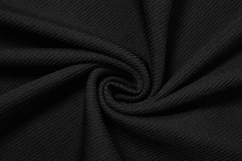 Color-blocking one-shoulder high-waisted dress