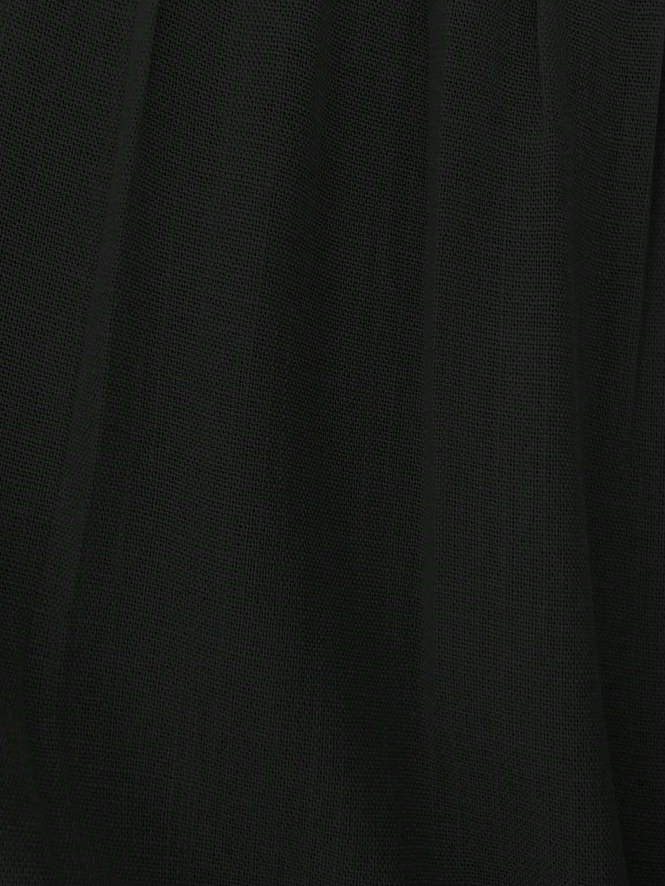 Cotton and linen patchwork lace round-neck top