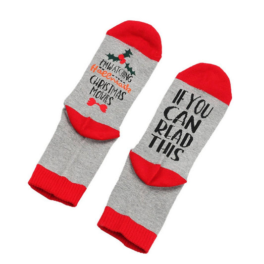 CWMS02717_CHRISTMAS CASUAL CREW SOCKS UNISEX