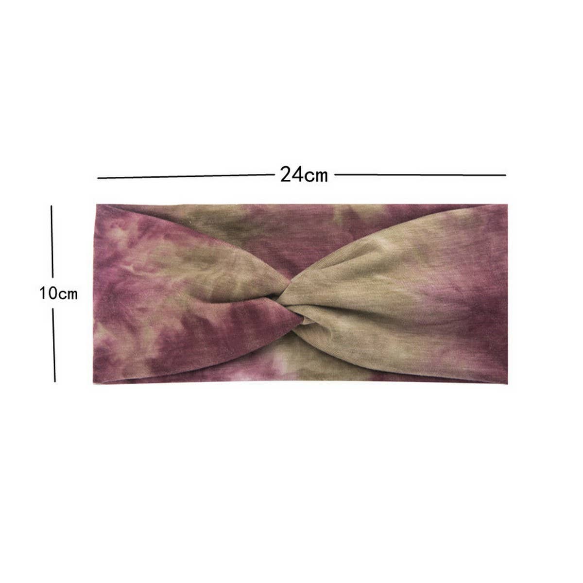 CWAHA6426_NEW STYLE KNOTTED CROSS WIDE ELASTIC HEADBAND