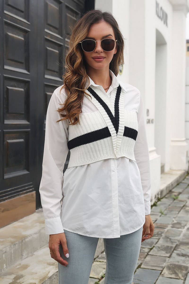 CWOSWSL0094_Halterneck Sleeveless Crop Top Sweater