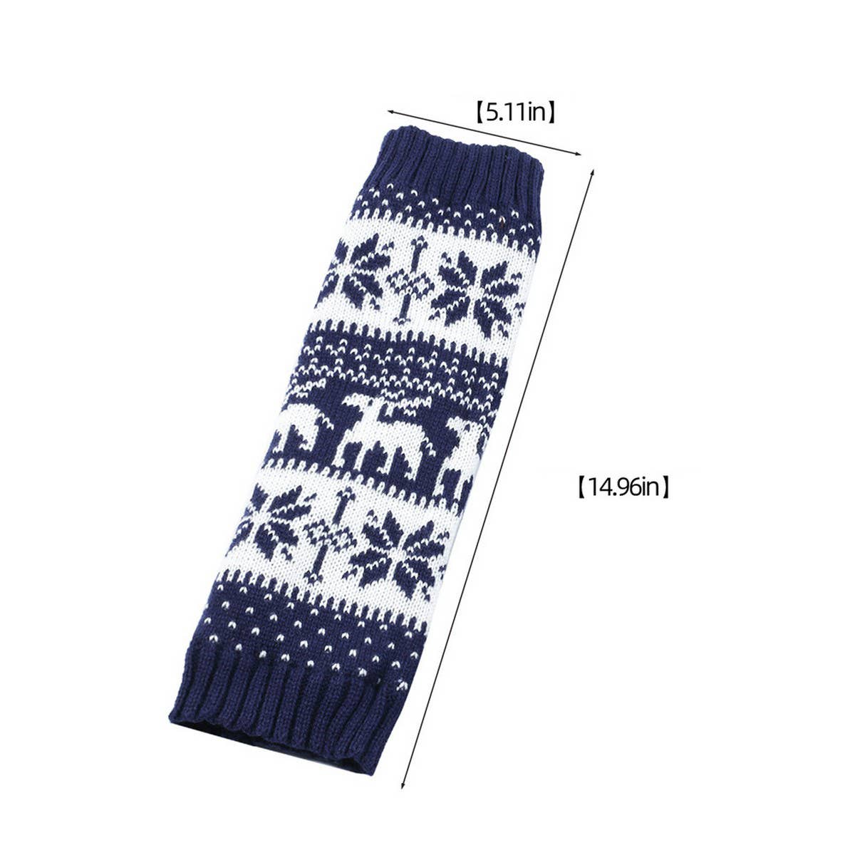 CWMM10079_CHRISTMAS CHUNKY KNIT FLEECE LEG WARMERS
