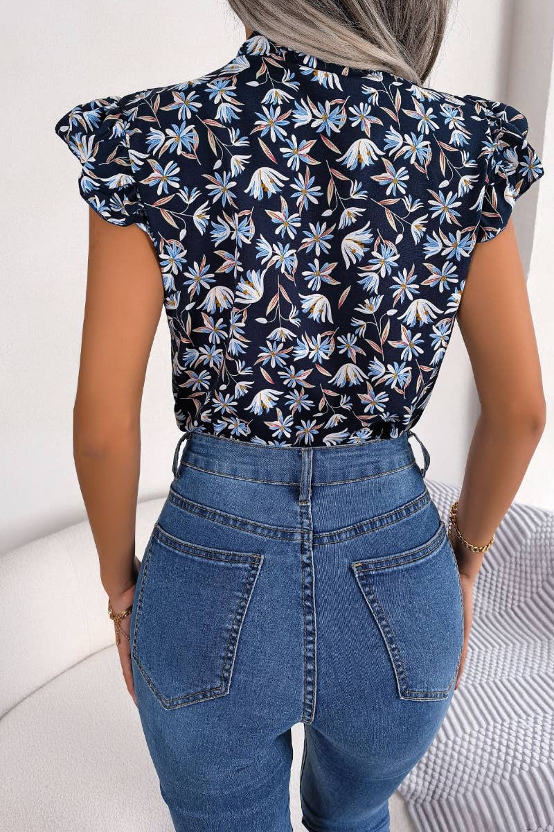 CWTSTSL0089_CASUAL CHIPWOOD EAR SLEEVELESS CHIFFON SHIRT