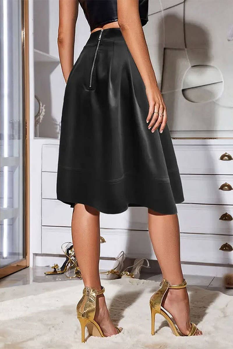 CWBMS0430_SPRING AND SUMMER COMMUTER PLEATED SKIRT