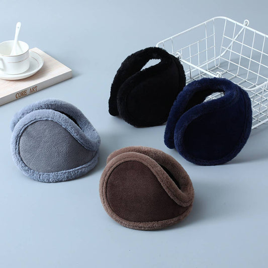 SOLID COLOR WARM SIMPLE FOLDABLE EARMUFFS_CWMM1423