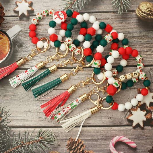 WOODEN BEAD BRACELET KEYCHAIN_CWMM1313