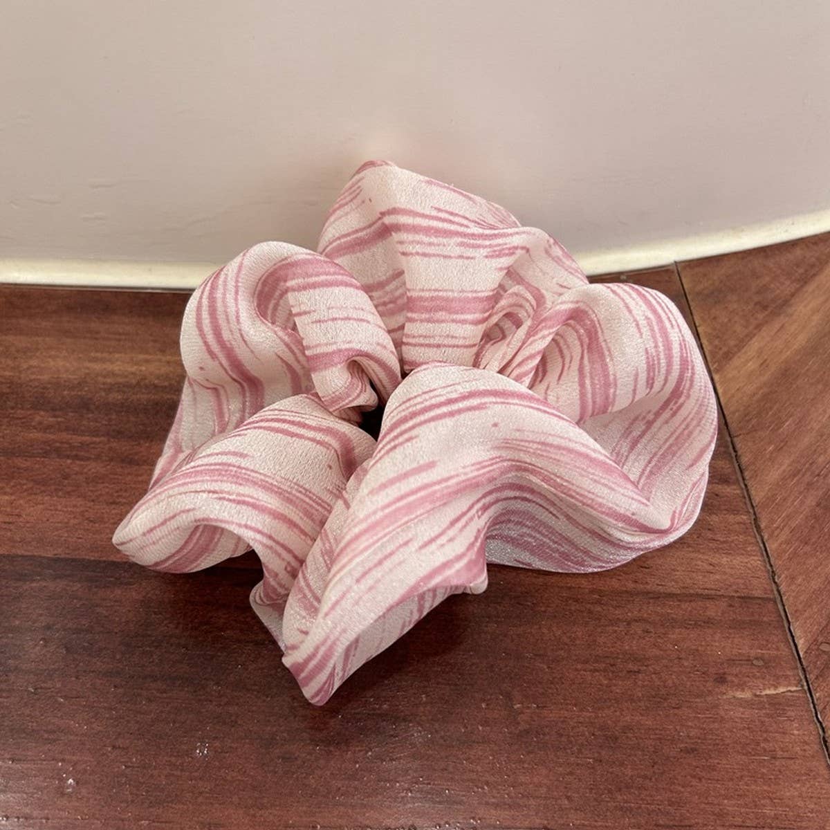 SWEET FLUFFY STRIPED HAIRBAND