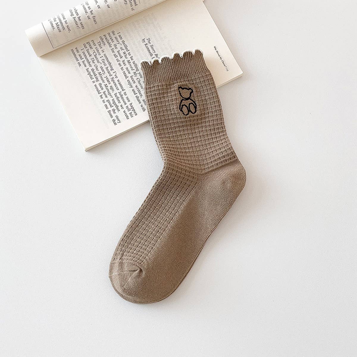 CWMS2493_NEW CARTOON PANDA MID-CALF WOMEN'S SOCKS