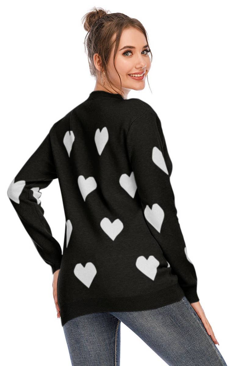 CWOSWL5199_LOOSE LOVE CREW-NECK LONG-SLEEVED SWEATER