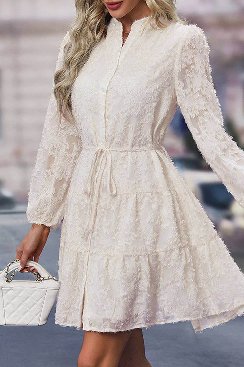 CWDSD7033_MULTICOLOR FASHION LONG SLEEVE DRESS