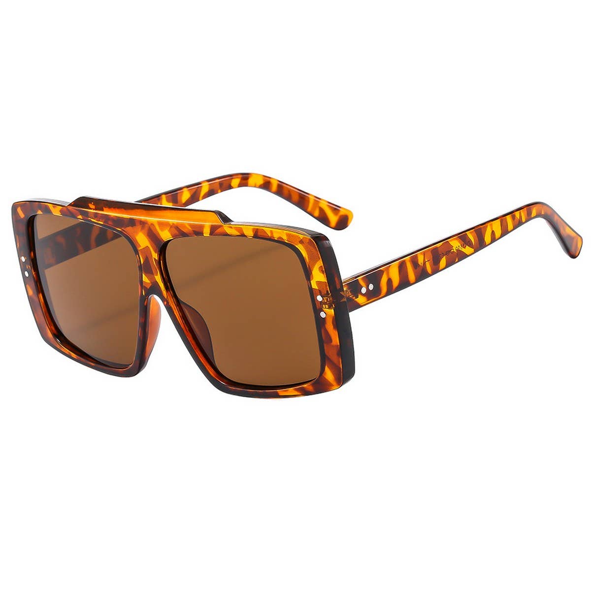 Flat Top Studded Frame Sunglasses Unisex