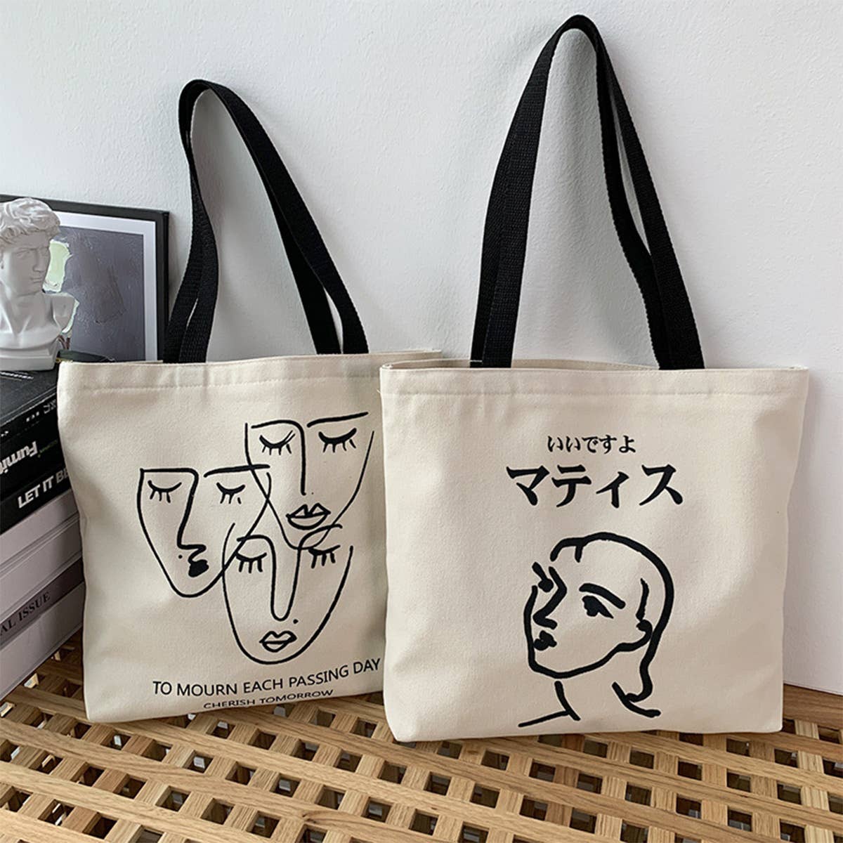 ONE-SHOULDER LARGE-CAPACITY PRINTED CANVAS BAG_CWAB2192
