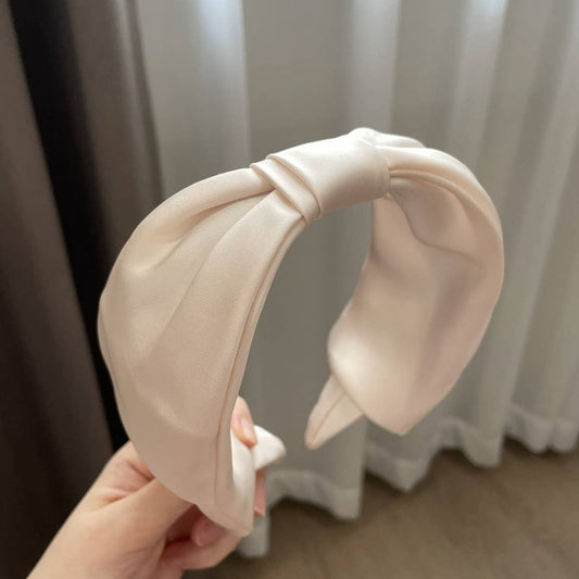 BOW ELEGANT SOLID COLOR HEADBAND_CWAHA2852