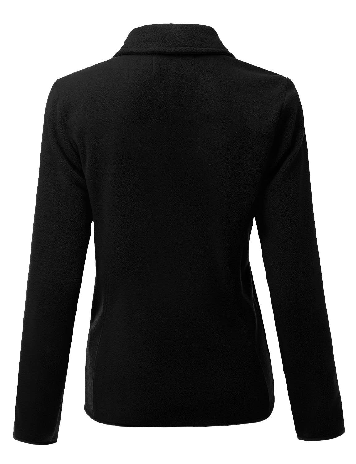 CWOJA693_Long Sleeve Full-Zip Thermal Basic Fleece Jacket
