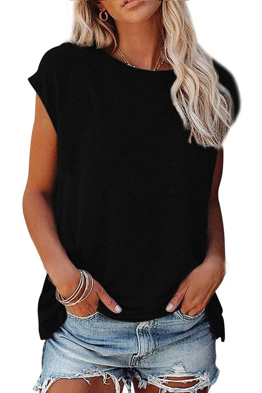 CWTTS1442_SUMMER LOOSE OFF-SHOULDER SOLID COLOR T-SHIRT