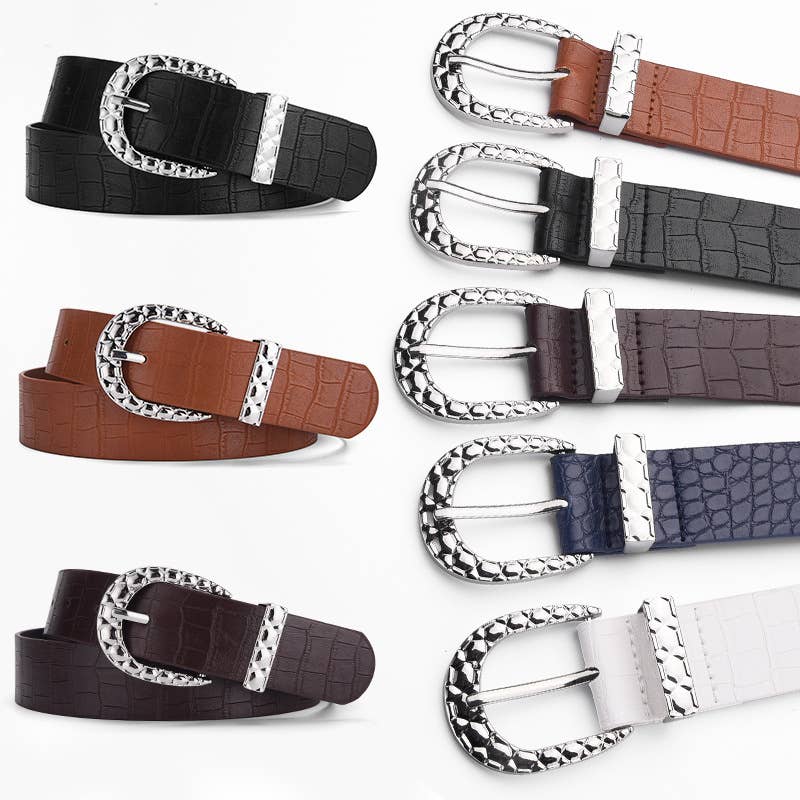 Oval buckle fashionable version trendy belt