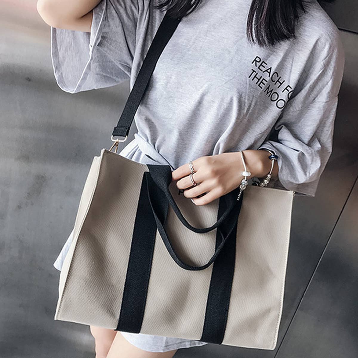 CWAB4844_FASHIONABLE COMMUTER LARGE CAPACITY SHOULDER BAG